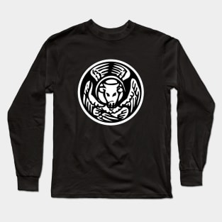 Winged Ox - black bkg Long Sleeve T-Shirt